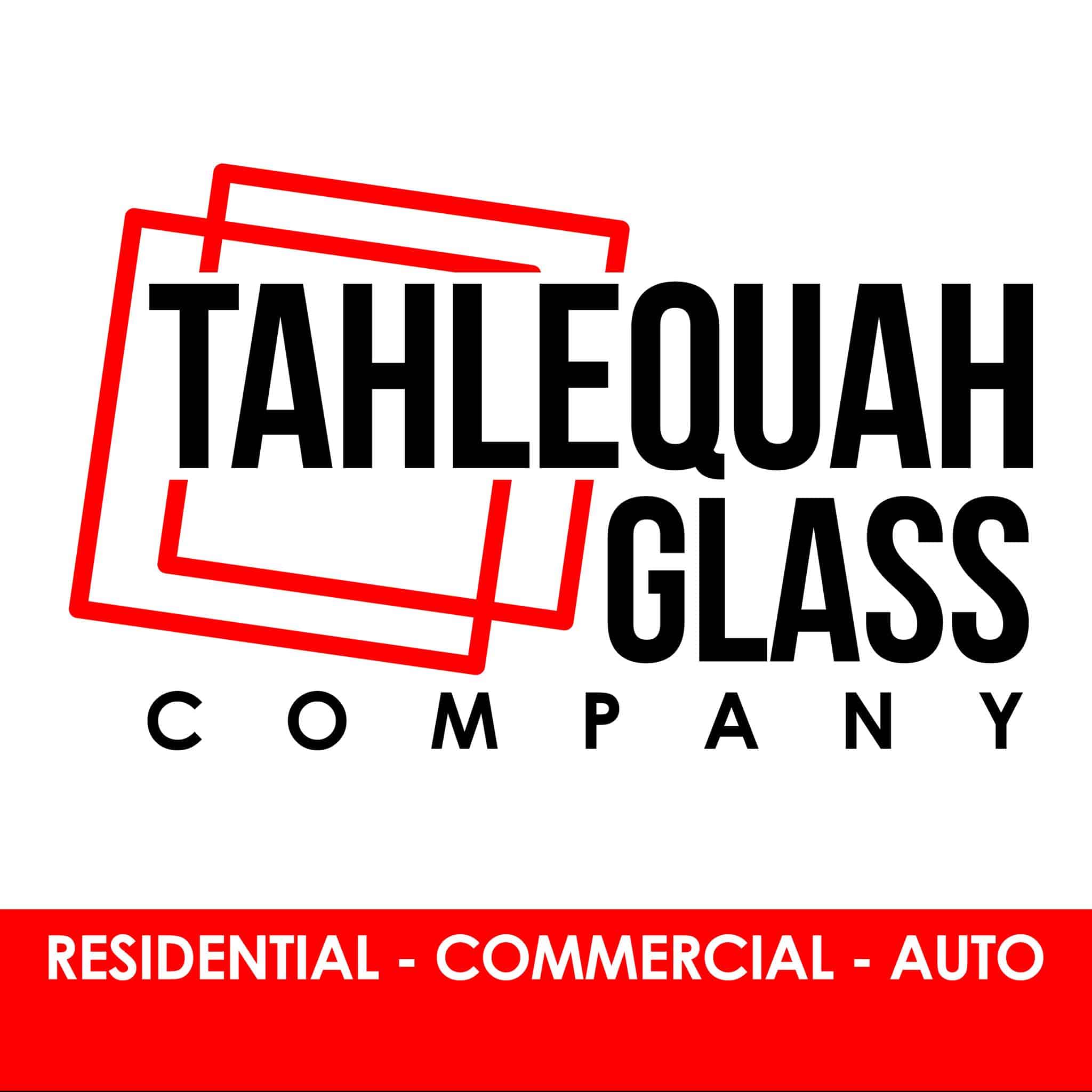 The logo for Tahlequah Glass Company